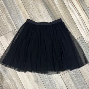 French Connection Black Mini Skater Skirt